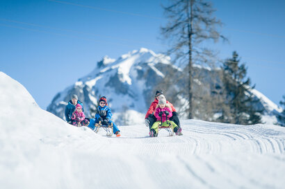 Schlittenfahren im Winter in Obertauern | © Tourismusverband Obertauern, Markus Rohrbacher
